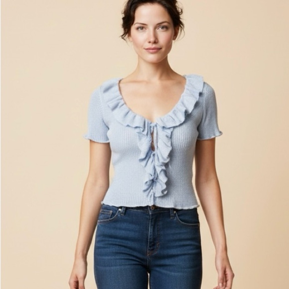 New- Wild Fable Light Blue Sleeveless Top